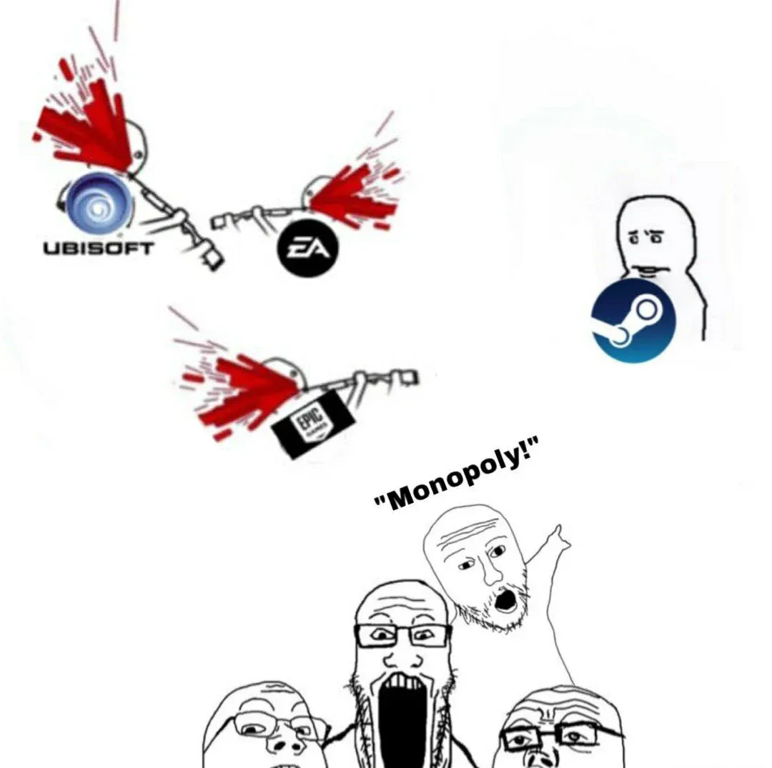 Steam 독점 주장 관련 외국 밈