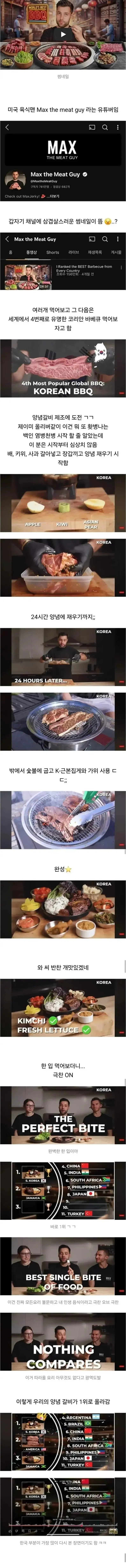 미국 781만 유튜버가 뽑은 세계 바베큐 레스토랑 순위