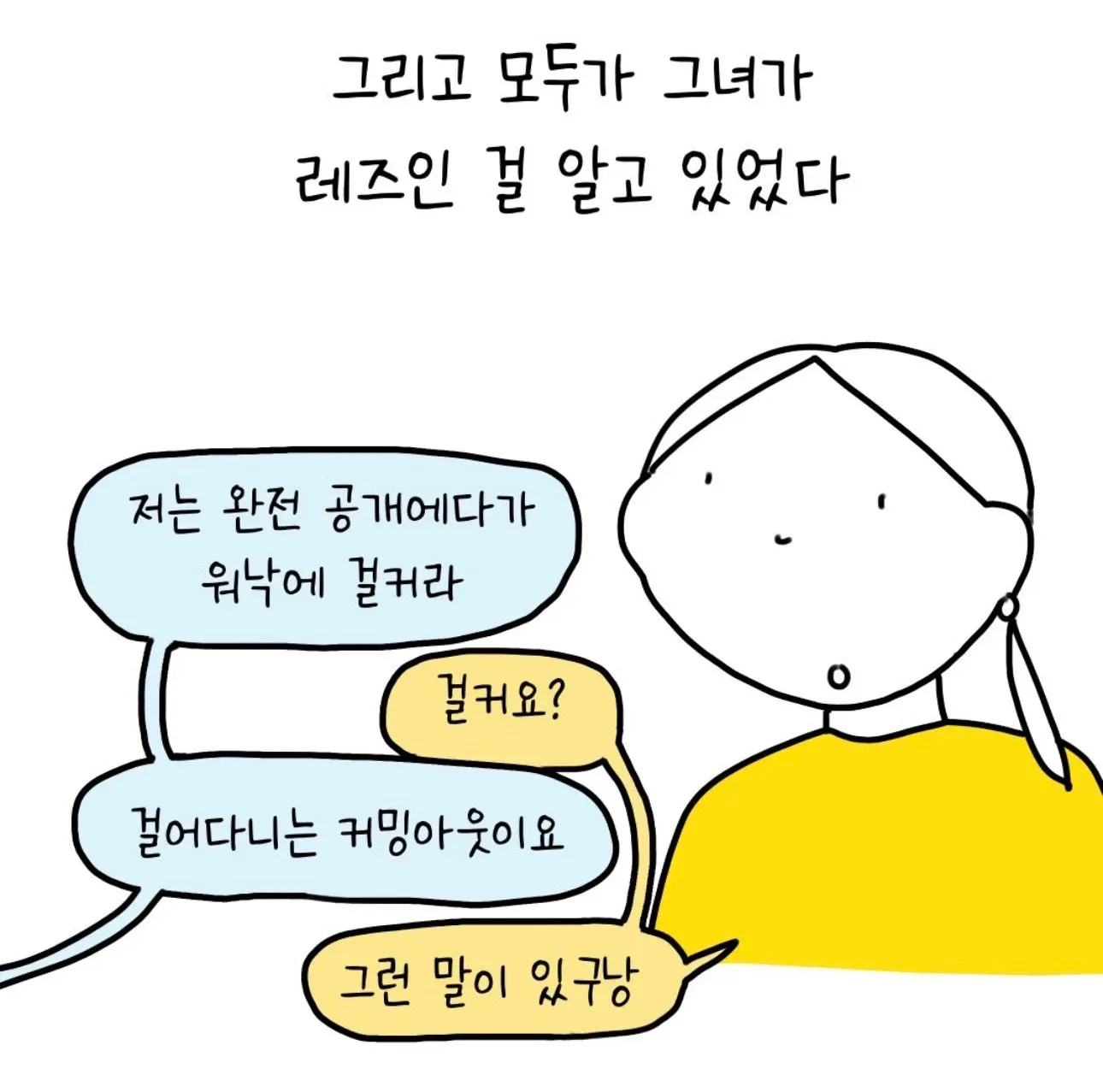 공개적으로 표현하는 레즈비언 정체성