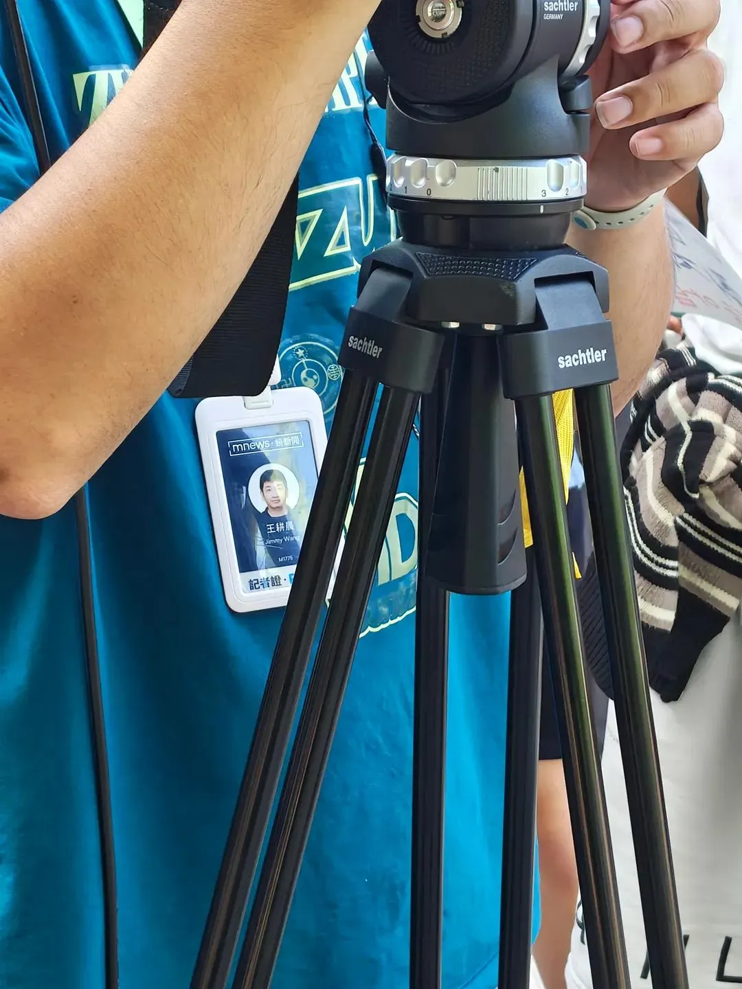 잠실 촬영현장의 Sachtler 전문 카메라 장비
