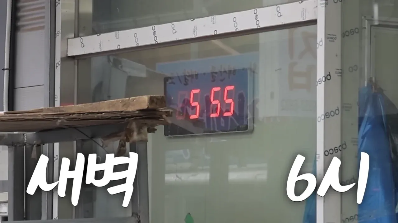 새벽 6시 백반집에서 먹방하는 쯔양