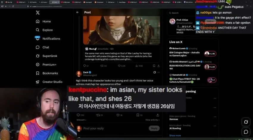 스텔라블레이드2 캐릭터 외모 논쟁에 관한 온라인 댓글 스크린샷