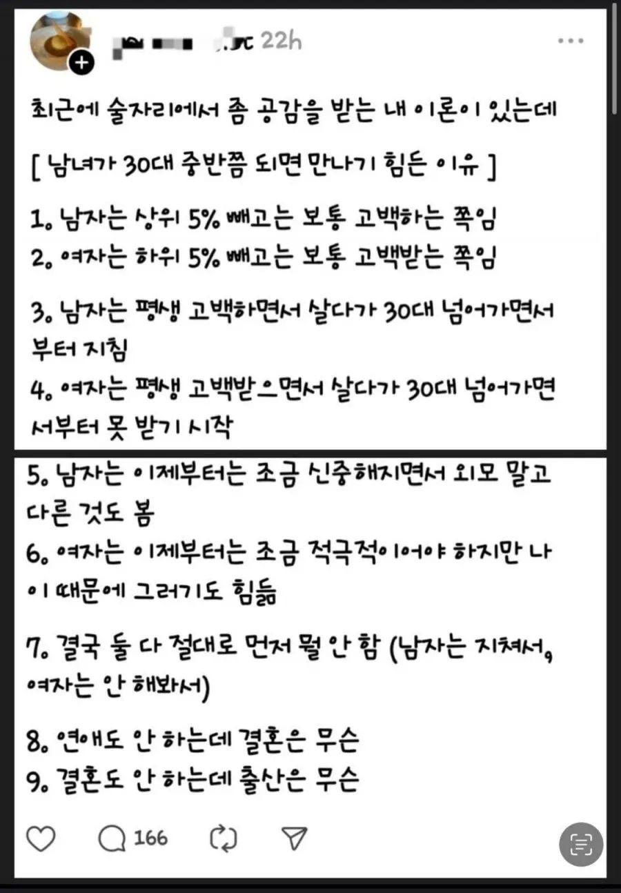 30대 남녀 결혼 어려움: 고백 역할 역전으로 인한 상호 소극성