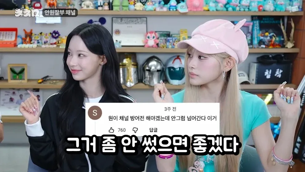 원의 채널 위기 의식을 드러내는 댓글