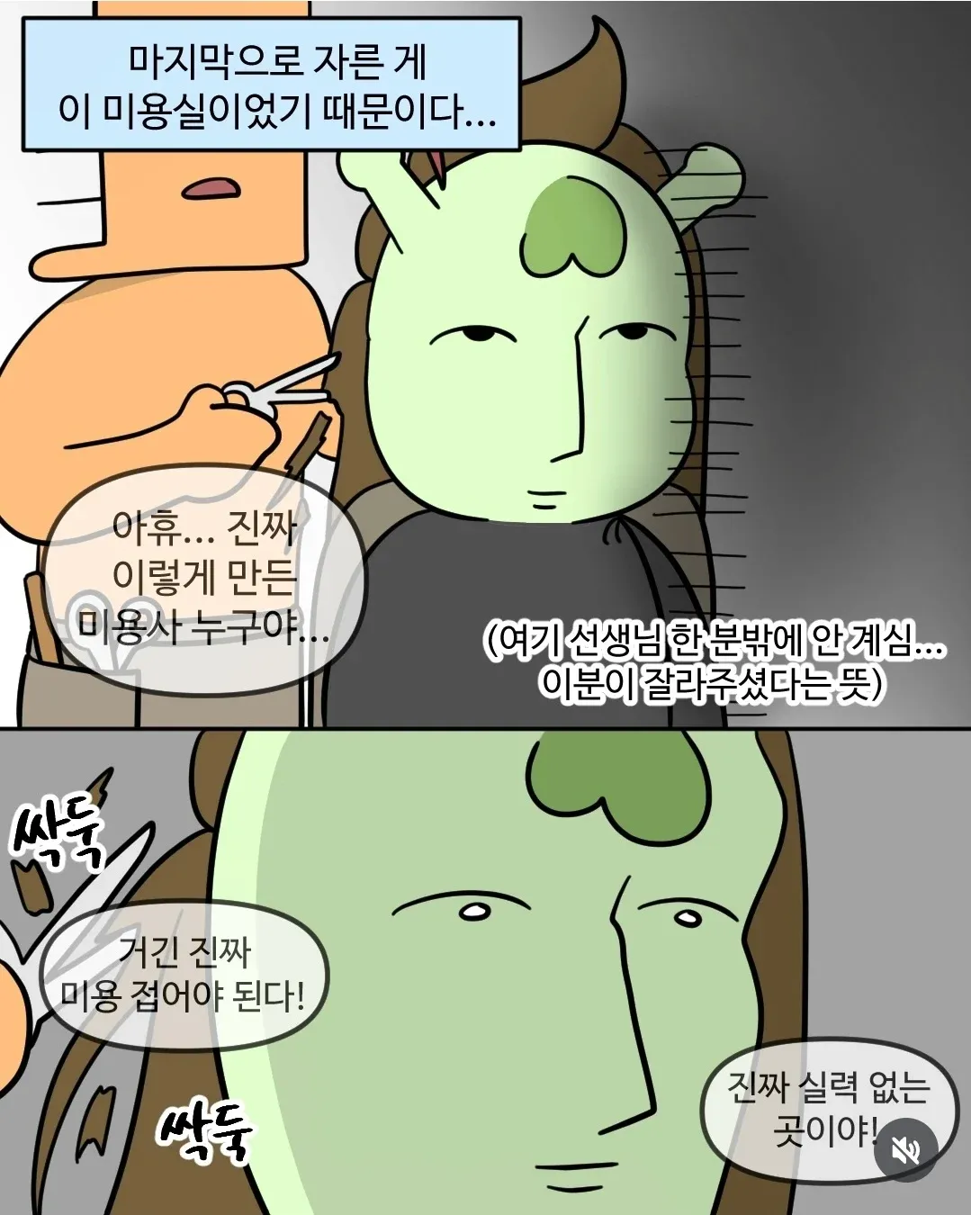 미용사 실력에 대한 불만 댓글 이미지