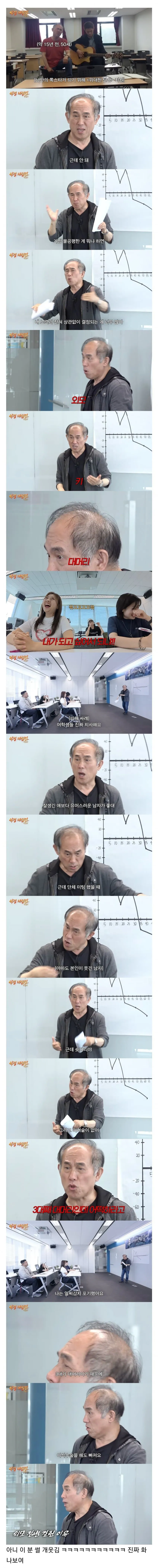 60대 남성의 외모정병 이유를 설명하는 웹툰 이미지
