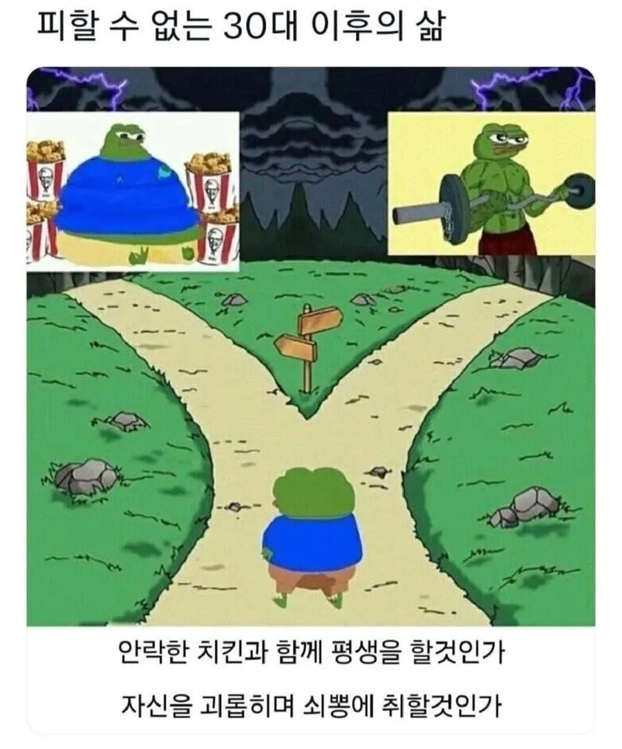 30대 인생의 선택: 편안함 아니면 자기극복인가