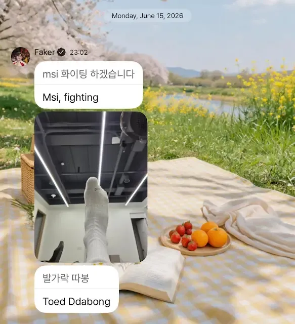 MSI 화이팅하겠습니다 응원 메시지 텍스트