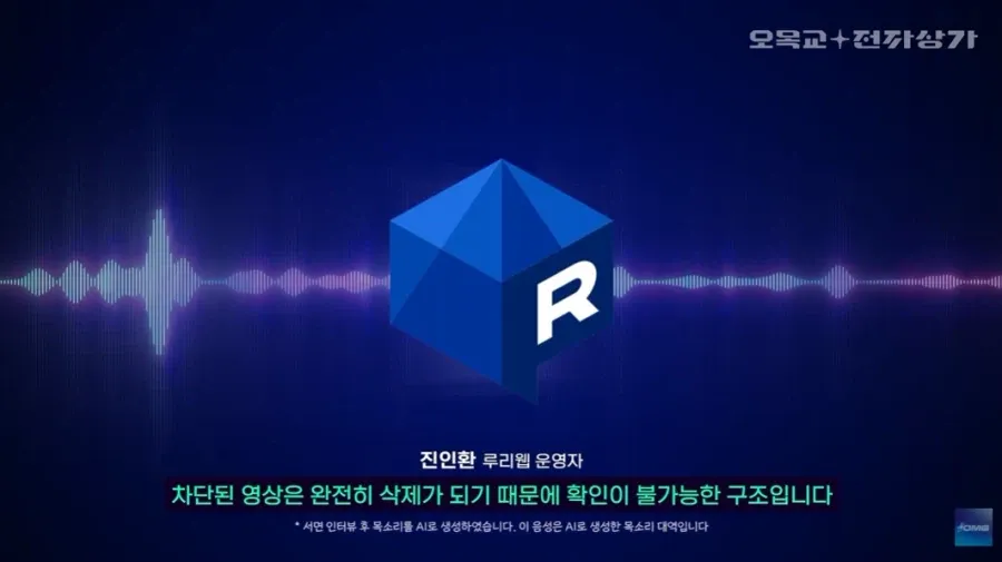 루리웹 운영자의 AI 검열 인터뷰, 차단 영상 삭제 시스템 설명