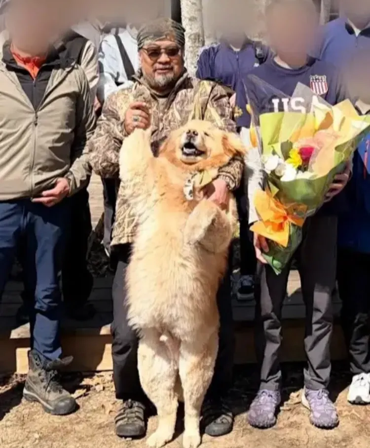 기념 사진 촬영 중인 모습