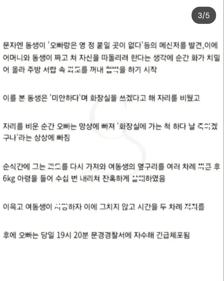 이미지 내용을 바탕으로 한 간결한 대체 텍스트입니다.

> 취업하지 못했다는 이유로 가족에게 무시당한다고 생각한 남성이 여동생을 살해하고 성폭행한 사건을 다룬 기사. 피고인은 징역