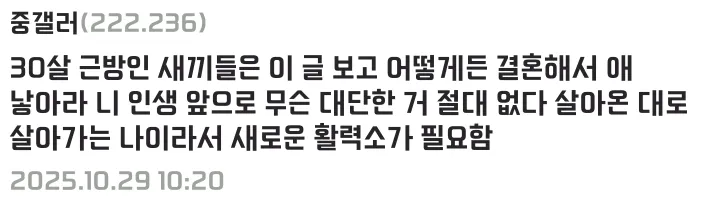 인생의 모든 것이 재미없어졌다고 말하는 디시인