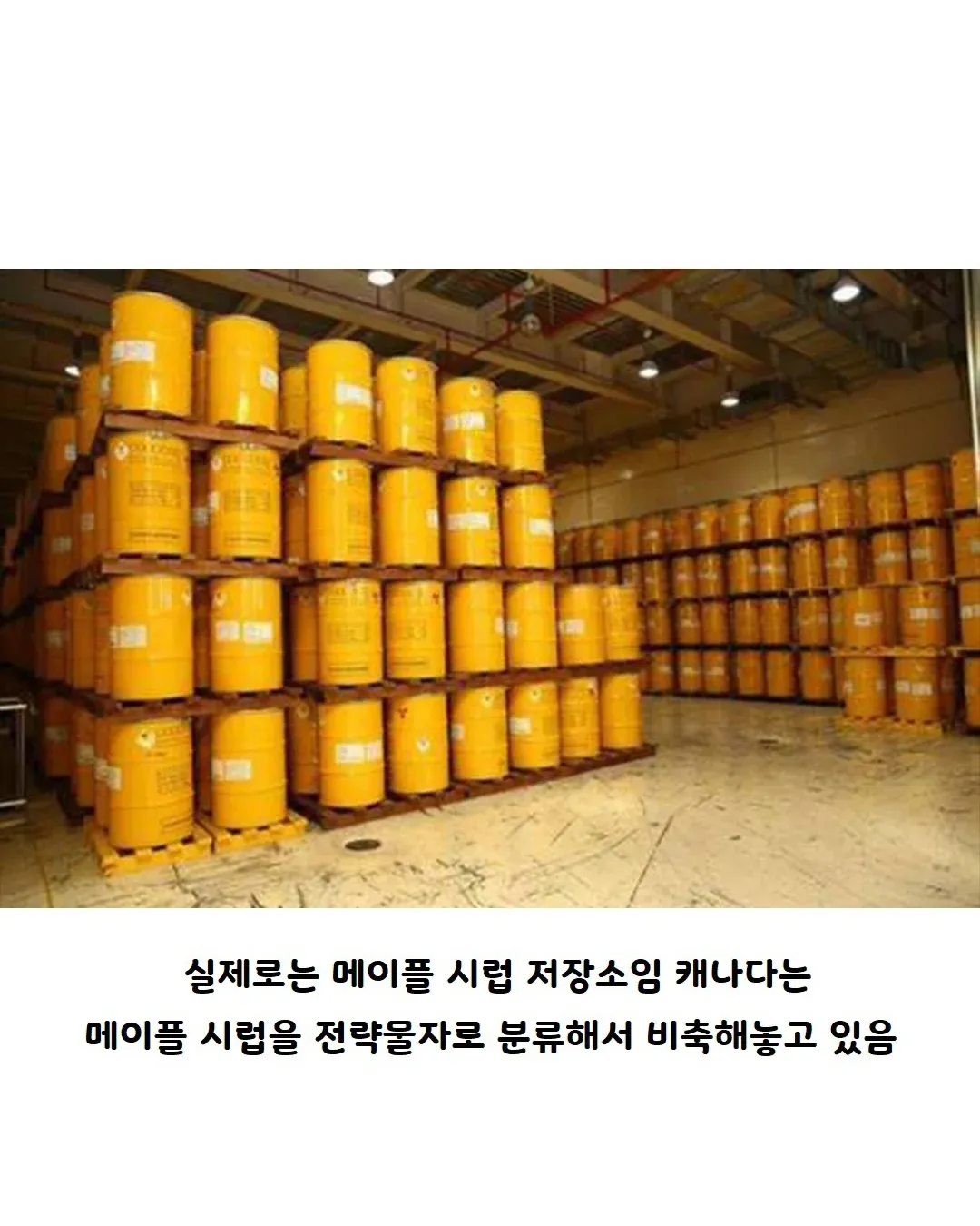 캐나다의 메이플 시럽 전략 물자 저장소