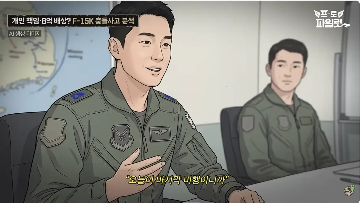 F-15K 전투기 좌석을 분석한 AI 생성 이미지