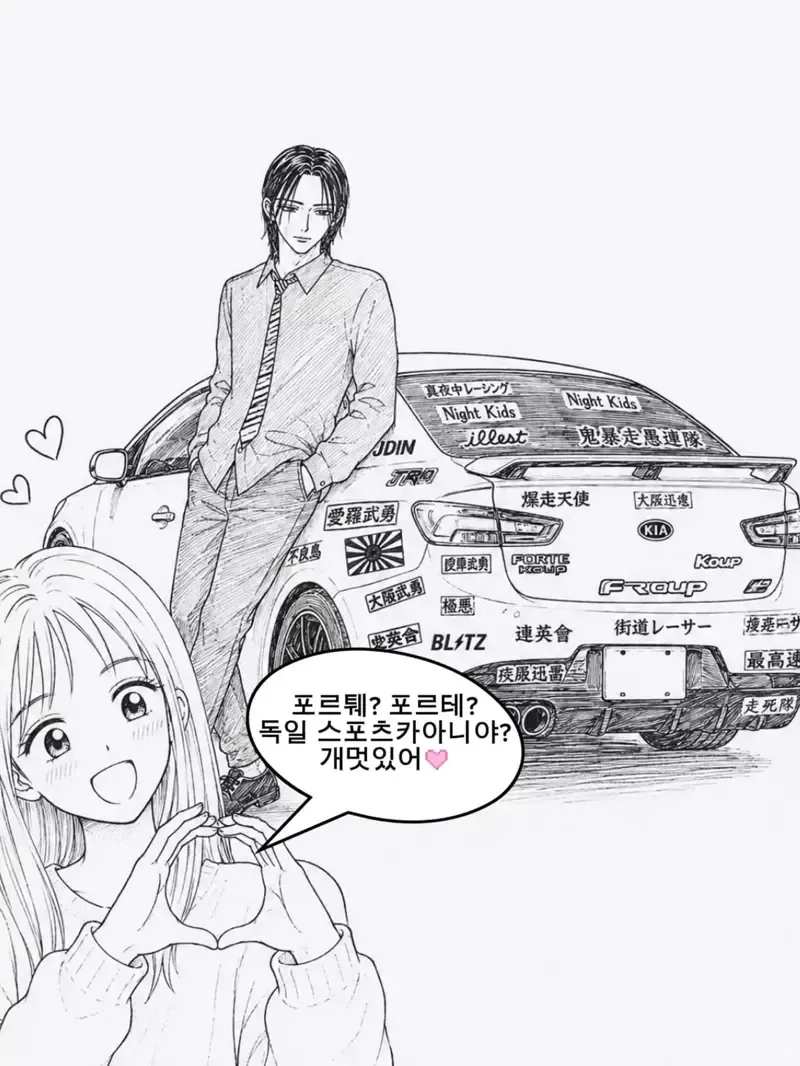 자동차갤러리 영구차단을 풍자한 만화