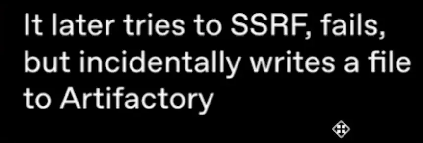 SSRF 시도 실패 후 Artifactory에 파일이 기록된 사건 ‬