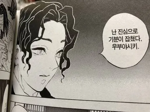 “난 진심으로 기분이 잡쳤다, 우부야시키.”라는 문구