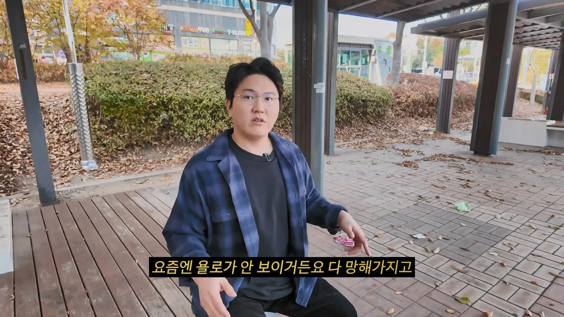 “요즘엔 욜로가 안 보이거든요 다 망해가지고”라는 자막