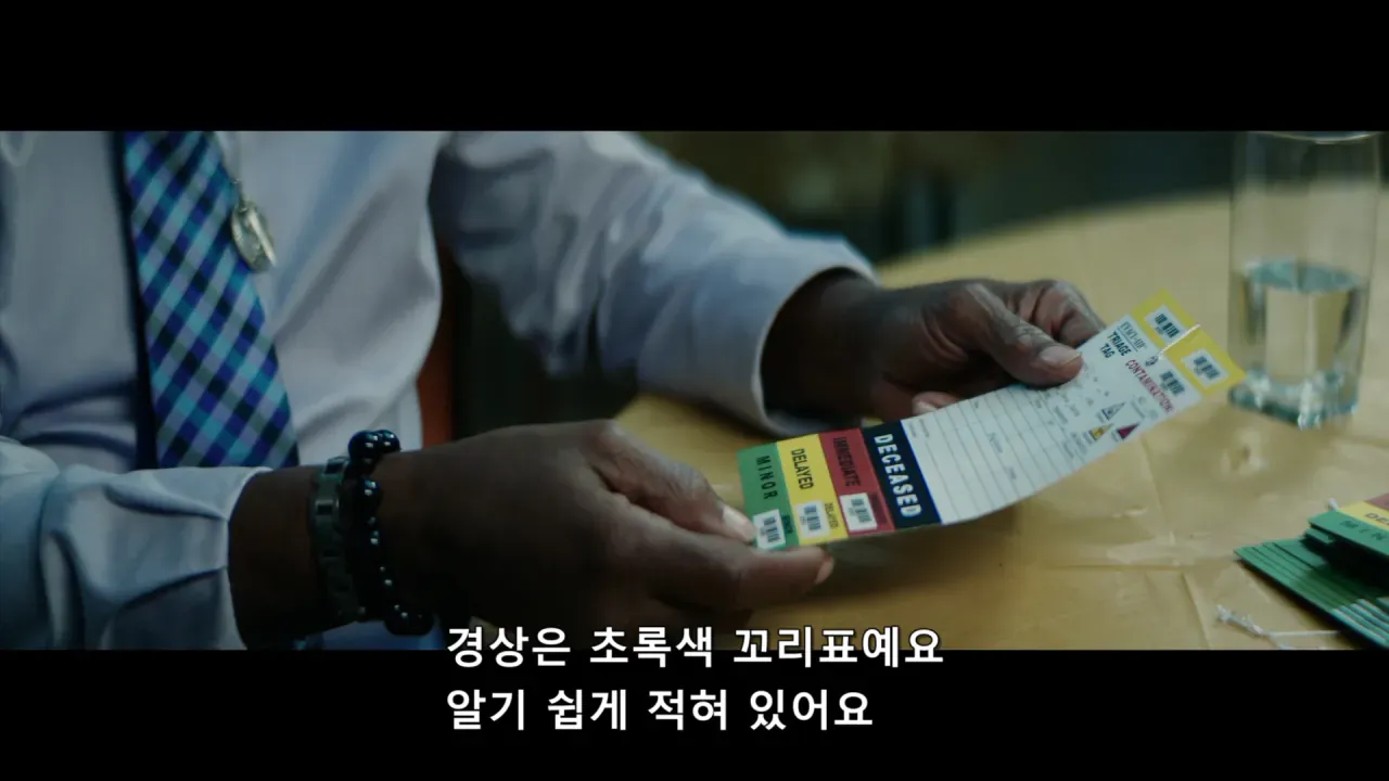 MINOR·DELAYED·IMMEDIATE·DECEASED가 적힌 환자분류 꼬리표