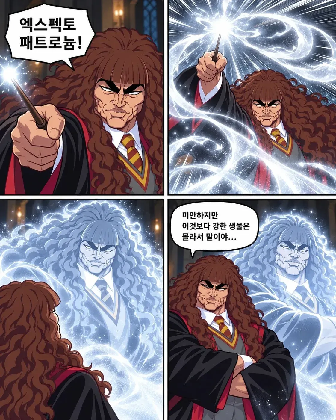 엑스펙토 패트로눔을 외치는 세계관 최강자 TS 말포이